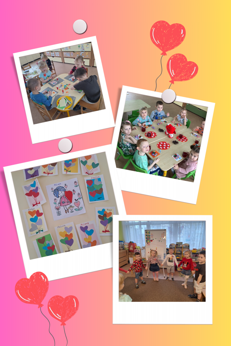 Pink Red Pastel Happy Valentine's Day Photo Collage - 1