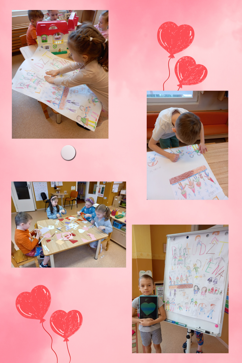 Pink Red Pastel Happy Valentine's Day Photo Collage - 1